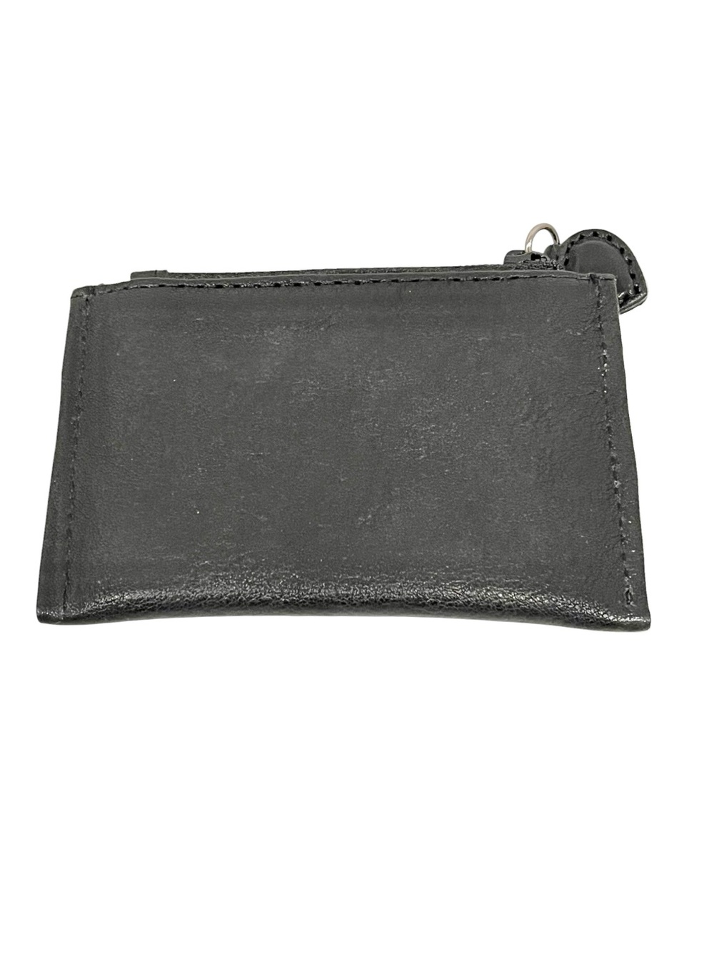 Brighton Vintage Black Leather Zippered Coin Purse Card Holder NWOT - Picture 2 of 3